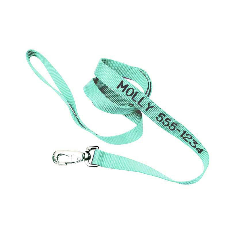Nylon Leash - with personalized Embroidery, - Lucky Pet
